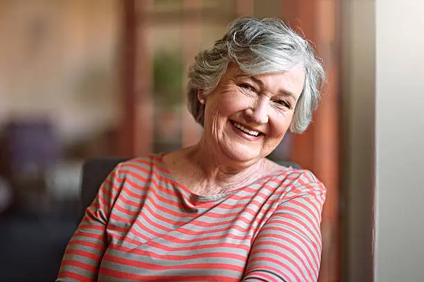 shot of a senior woman relaxing at home